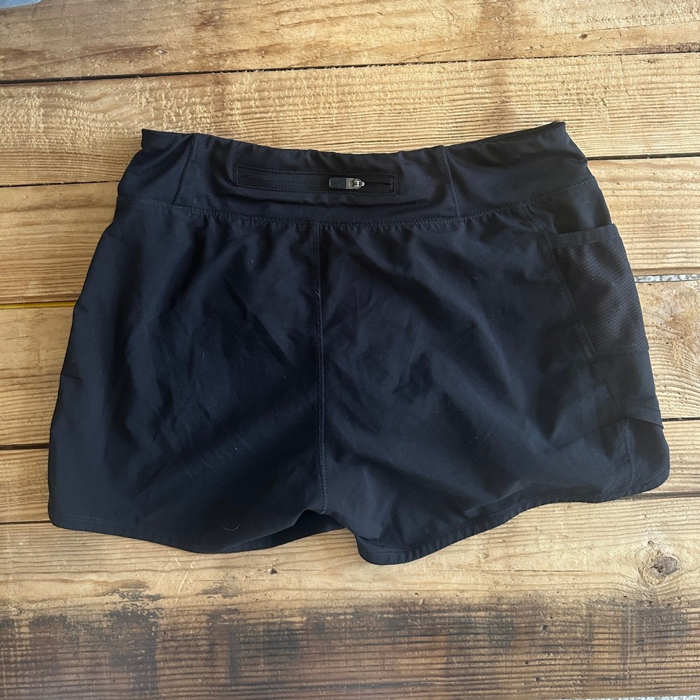Athleta Girl Record Breaker 3" Short Black Athletic Running Shorts Size L 12 - Picture 3 of 4